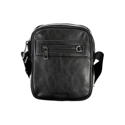 Black Polyester Shoulder Bag