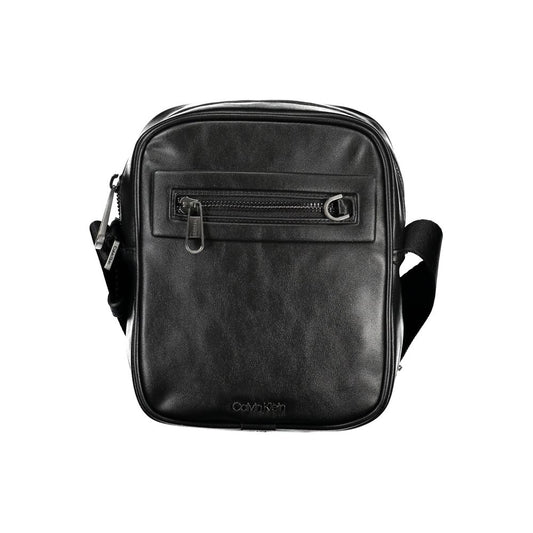 Black Polyester Shoulder Bag