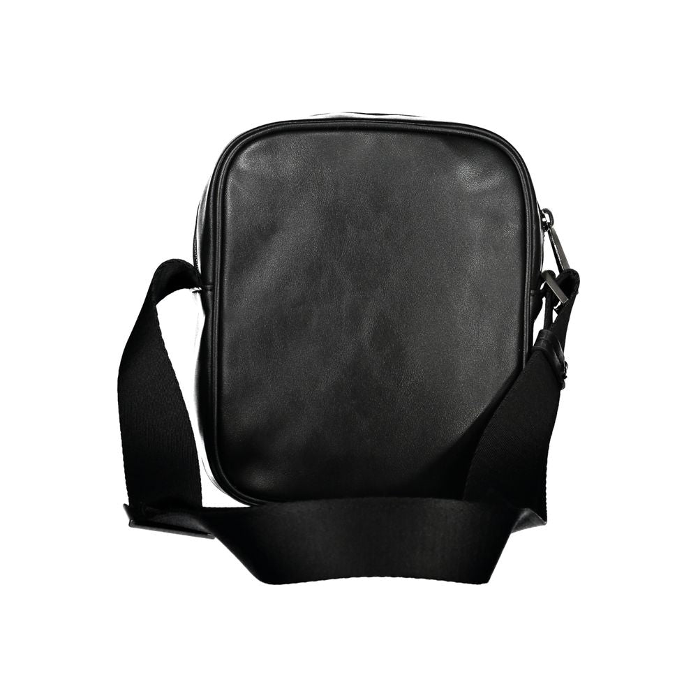 Black Polyester Shoulder Bag
