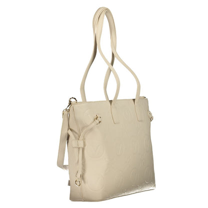 Beige Polyethylene Handbag