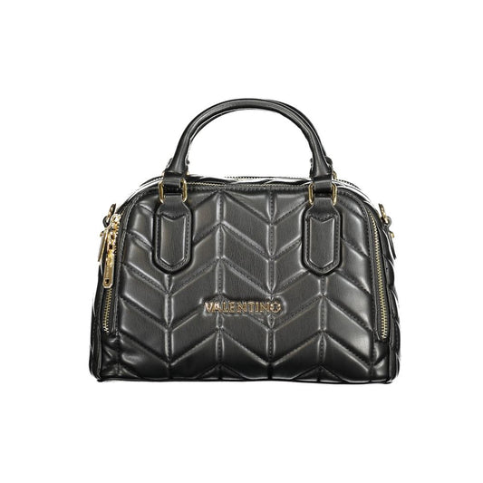Black Polyethylene Women Handbag