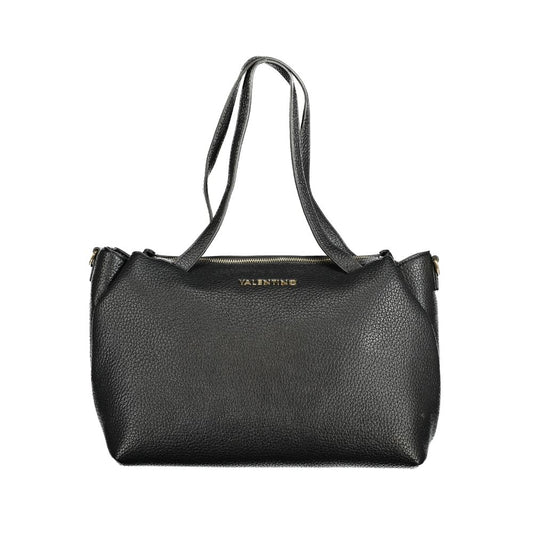 Black Polyethylene Women Handbag