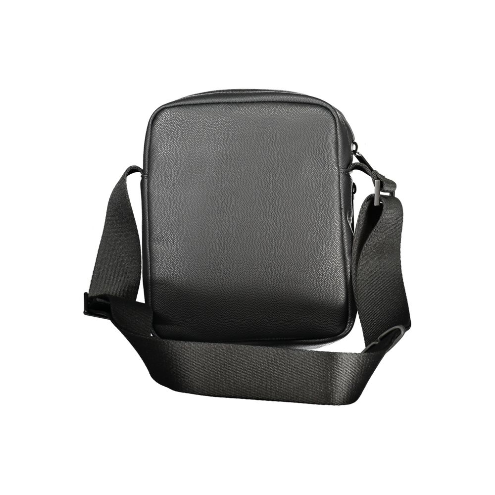 Black Polyester Men Shoulder Bag