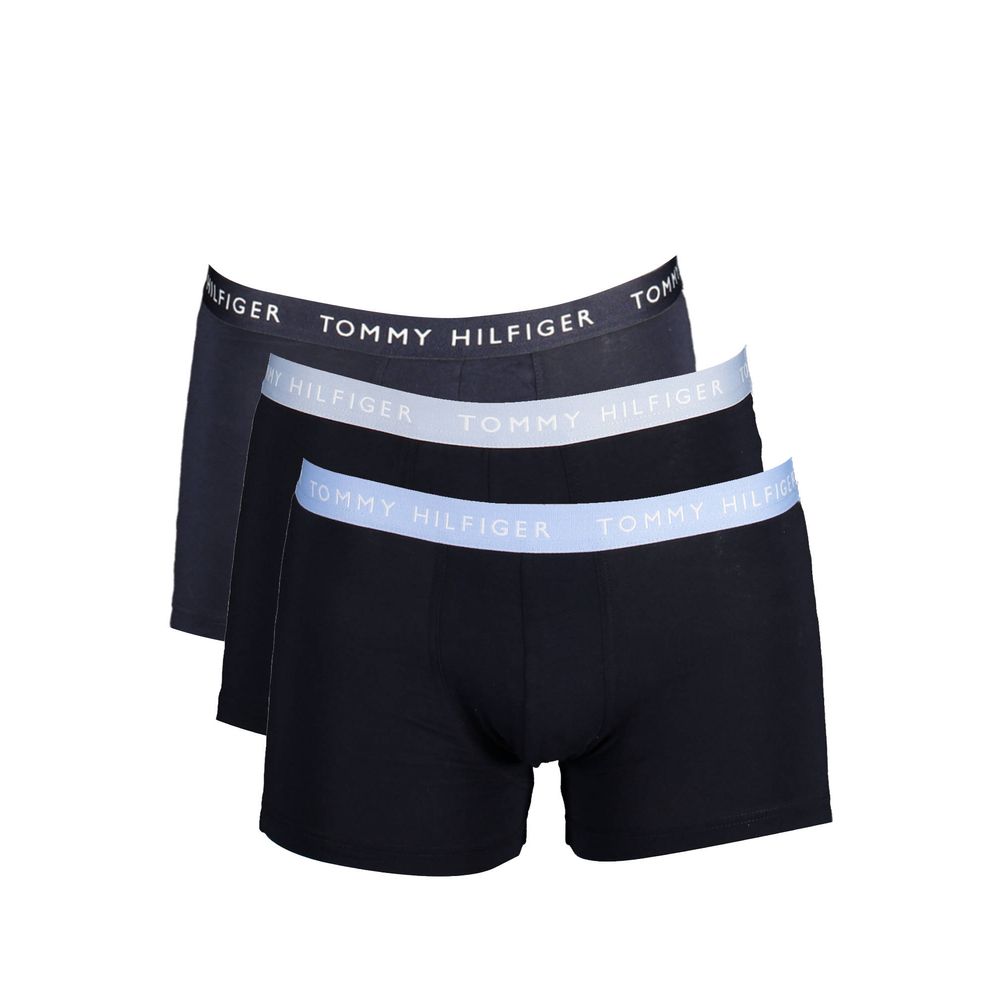 Black Cotton Men Boxer Trio Pack