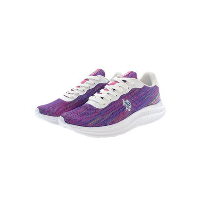 Purple Polyester Sneaker