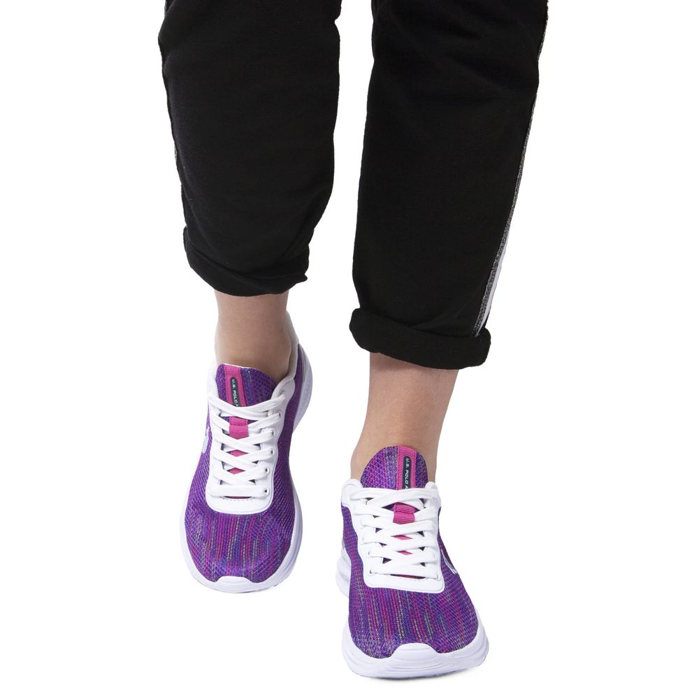 Purple Polyester Sneaker