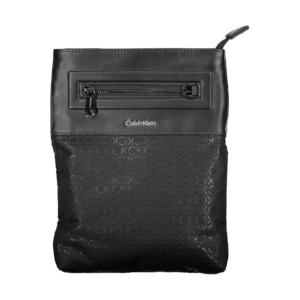 Black Polyester Shoulder Bag