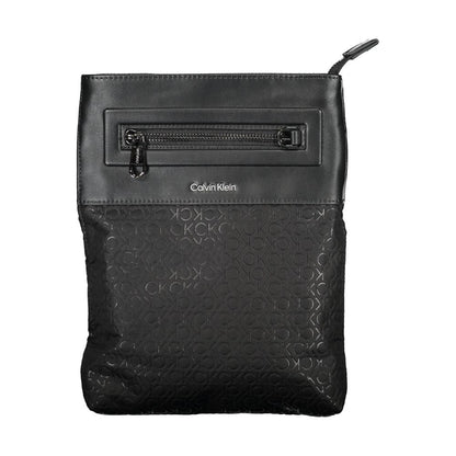 Black Polyester Shoulder Bag
