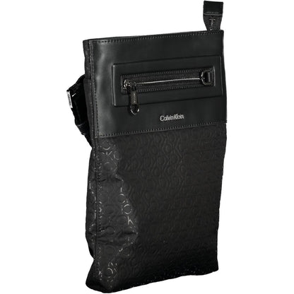 Black Polyester Shoulder Bag