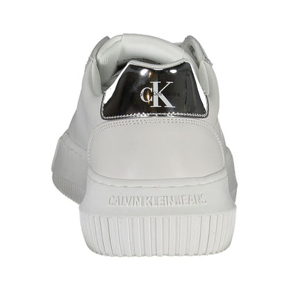 White Polyester Sneaker