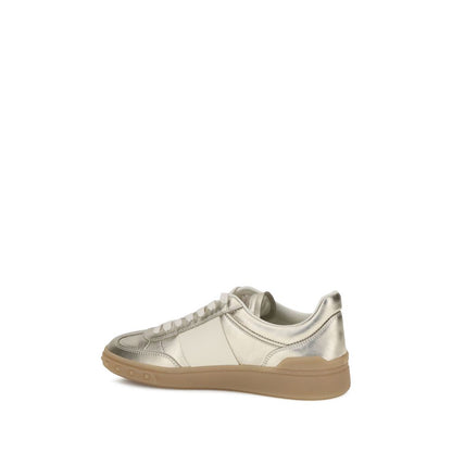 Gold Calf Leather Bos Taurus Low Top Sneakers