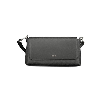 Black Polyester Women Handbag