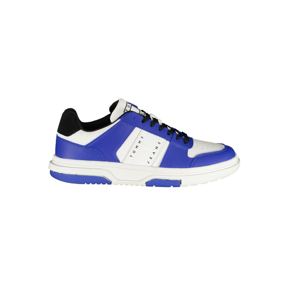 Blue Polyester Sneaker