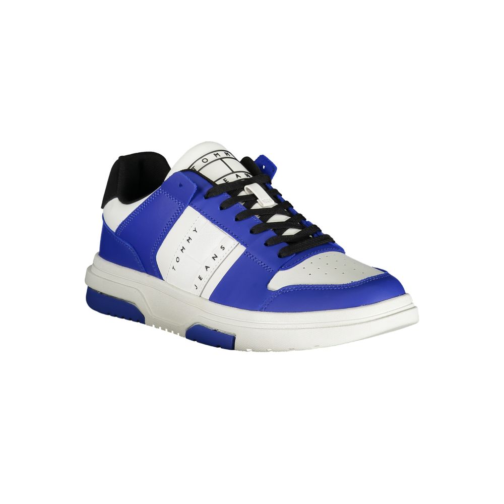 Blue Polyester Sneaker