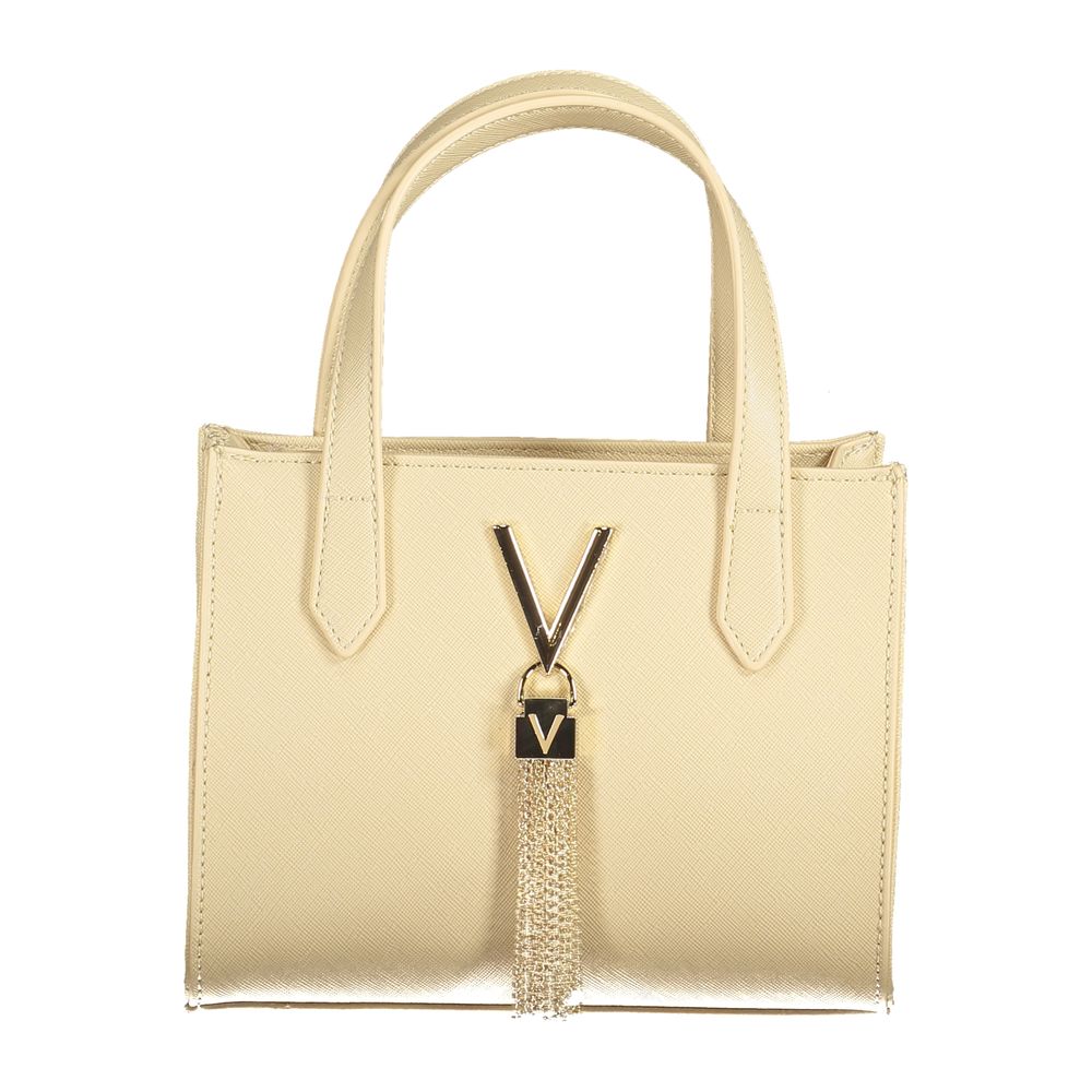 Beige Polyethylene Women Handbag