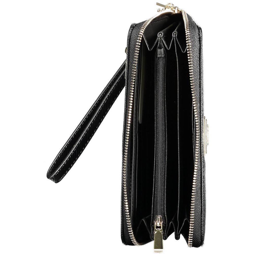 Black Polyethylene Women Wallet