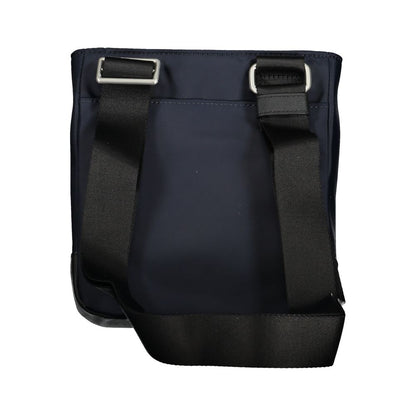 Blue Polyester Shoulder Bag