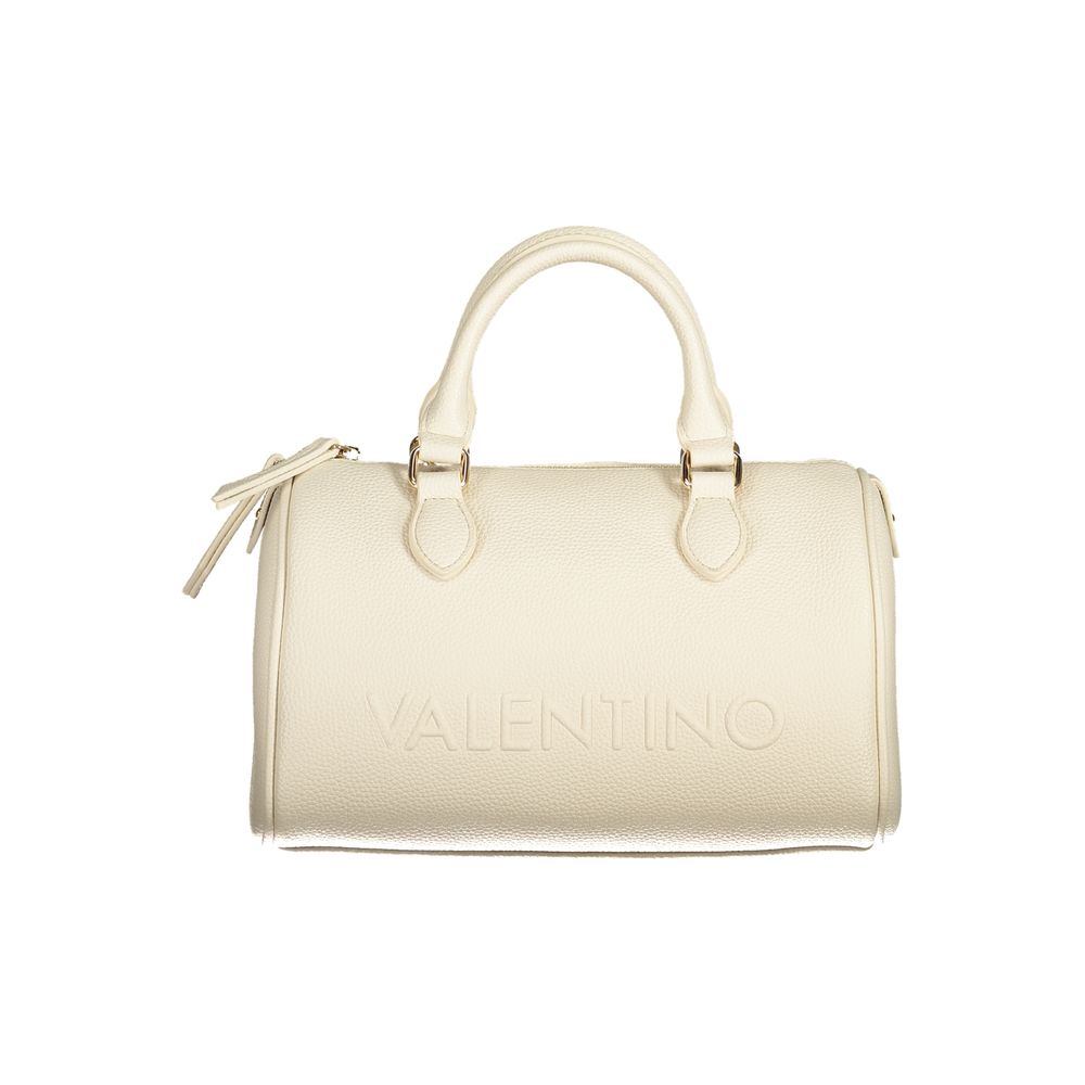 Beige Polyethylene Women Handbag