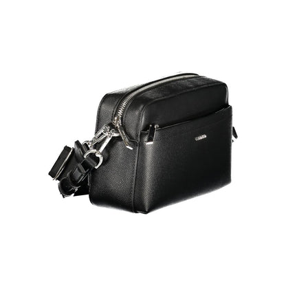 Black Polyethylene Women Handbag