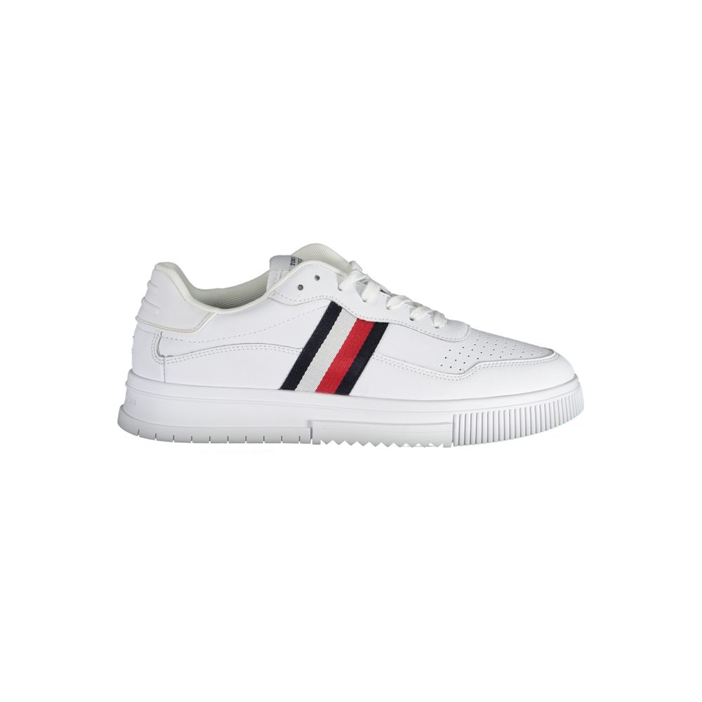 White Polyester Sneaker