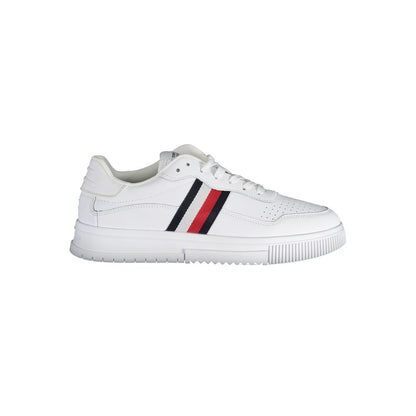 White Polyester Sneaker