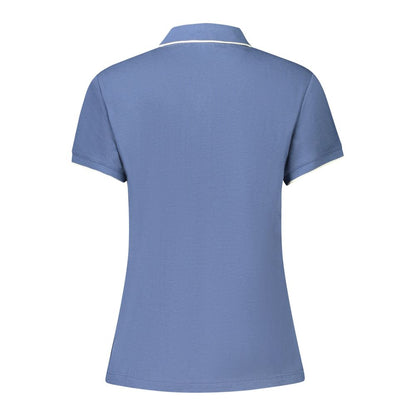 Blue Cotton Polo Shirt