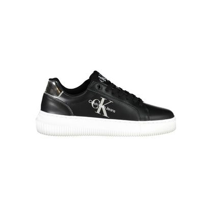 Black Polyester Women Sneaker