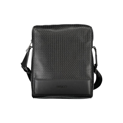 Black Polyester Shoulder Bag