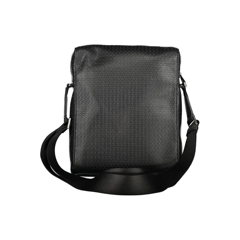 Black Polyester Shoulder Bag