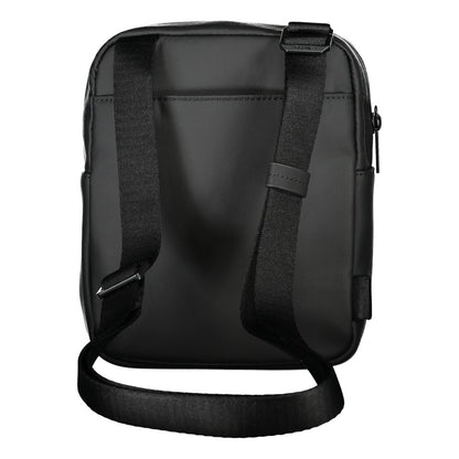 Black Polyester Shoulder Bag