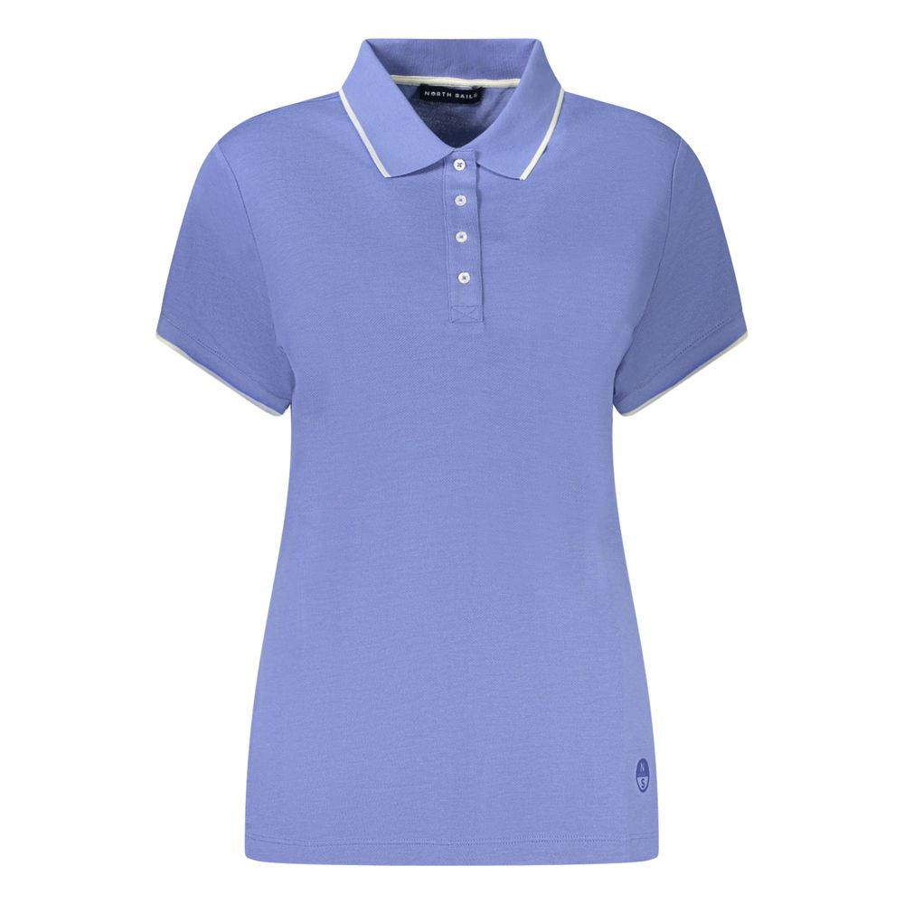 Blue Cotton Polo Shirt