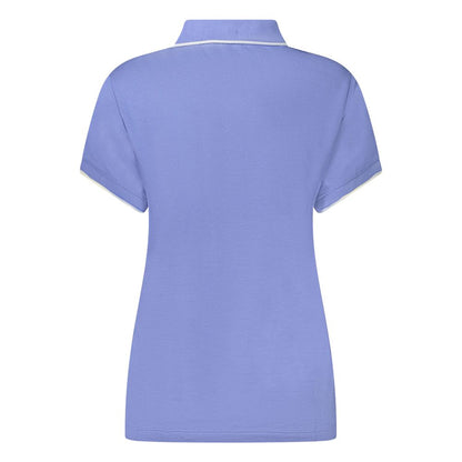 Blue Cotton Polo Shirt
