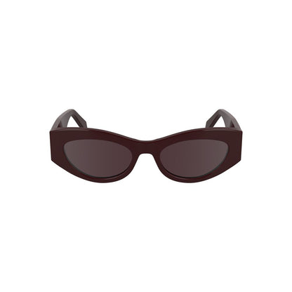 Red Acetate Women Sunglasses