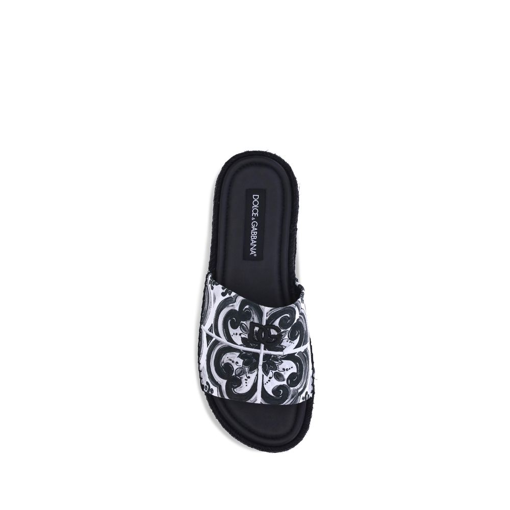 Black Cotton Espadrilles