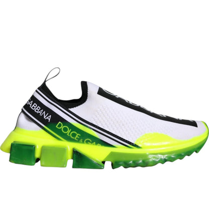 White Yellow Slip On Sorrento Sneakers Shoes