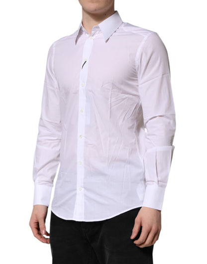 White MARTINI Long Sleeves Dress Formal Shirt