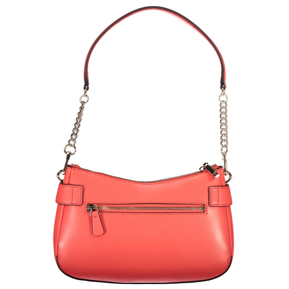 Red Polyethylene Women Handbag
