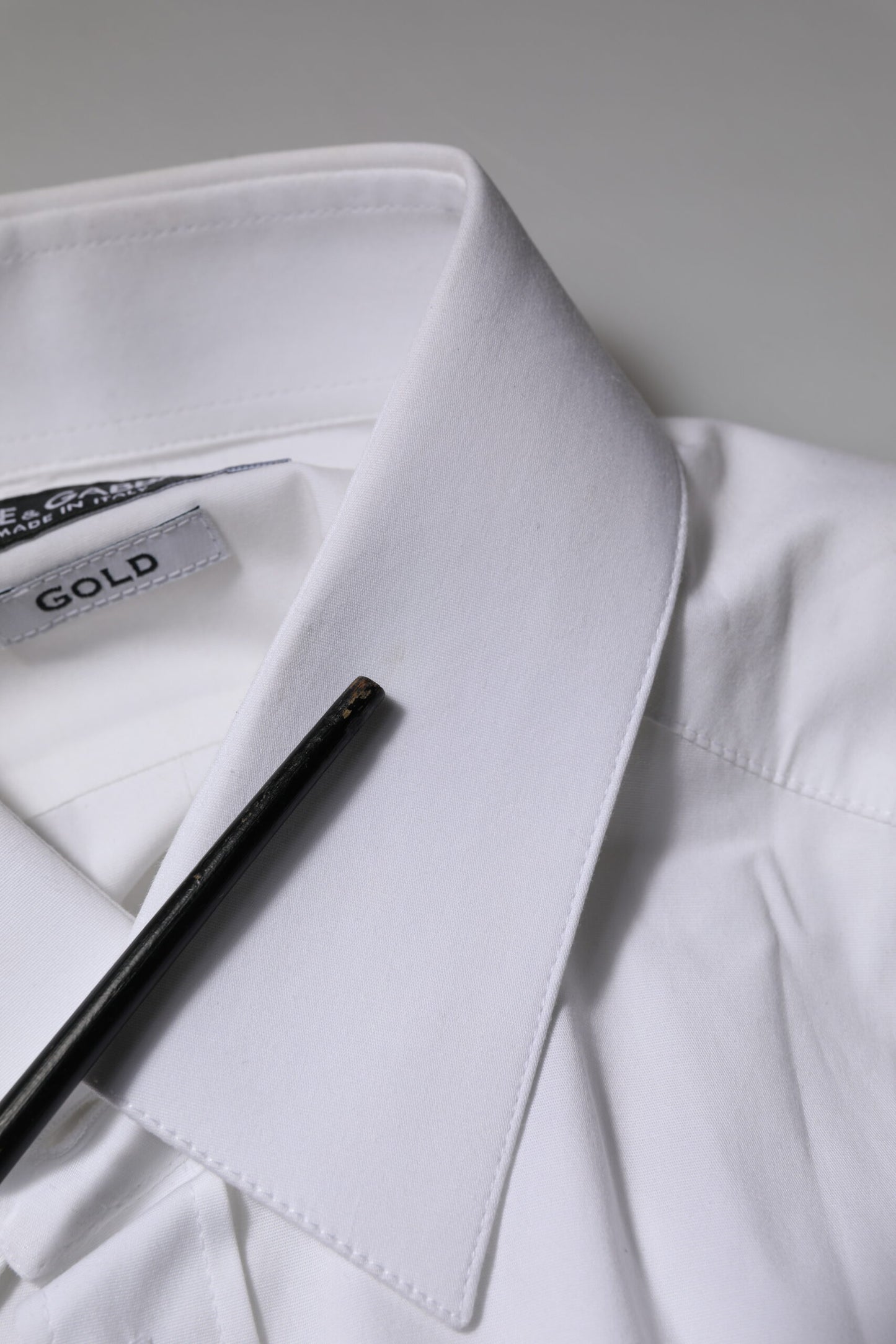 White GOLD Long Sleeves Dress Formal Shirt