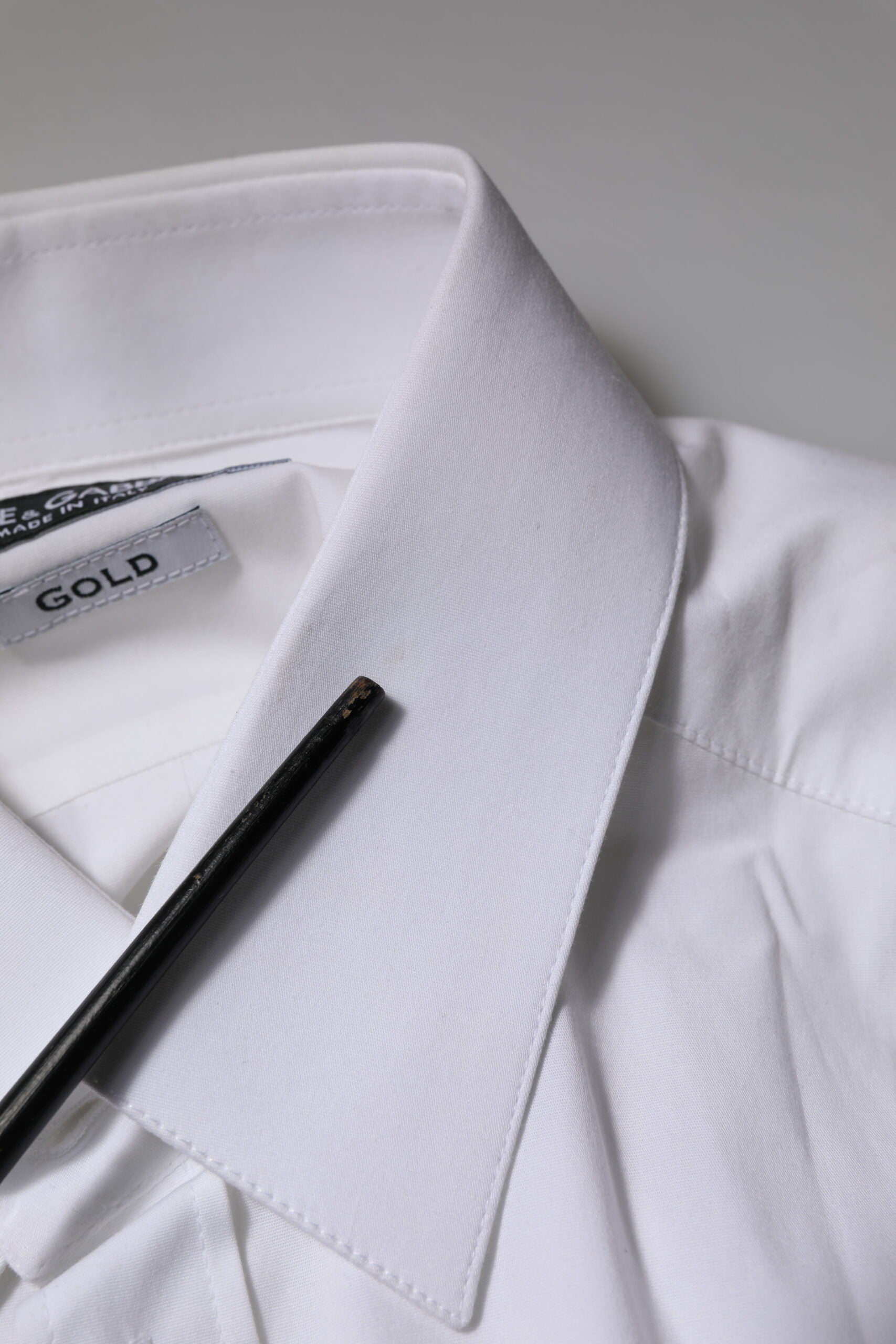 White GOLD Long Sleeves Dress Formal Shirt