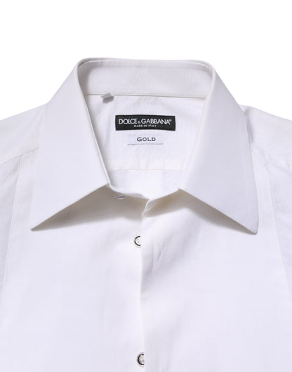 White GOLD Cotton Poplin Dress Formal Shirt