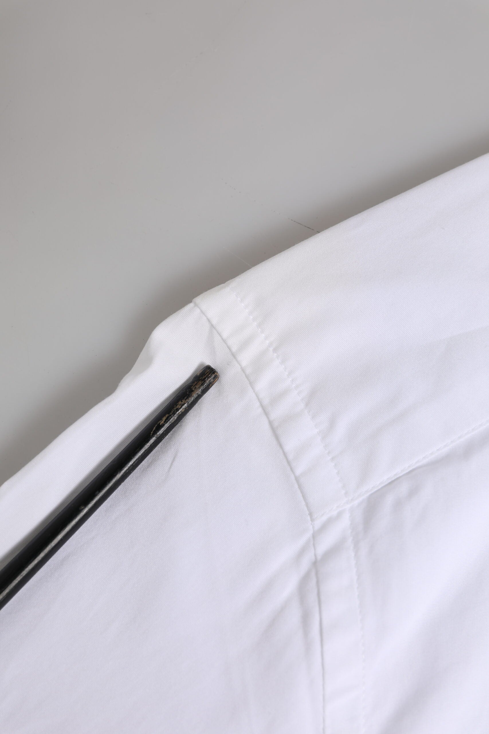 White Cotton Long Sleeves GOLD Formal Shirt