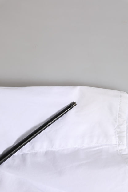 White GOLD Cotton Long Sleeves Men Formal Shirt