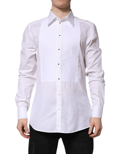 White GOLD Cotton Long Sleeves Formal Shirt