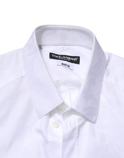 White MARTINI Cotton Long Sleeve Formal Shirt