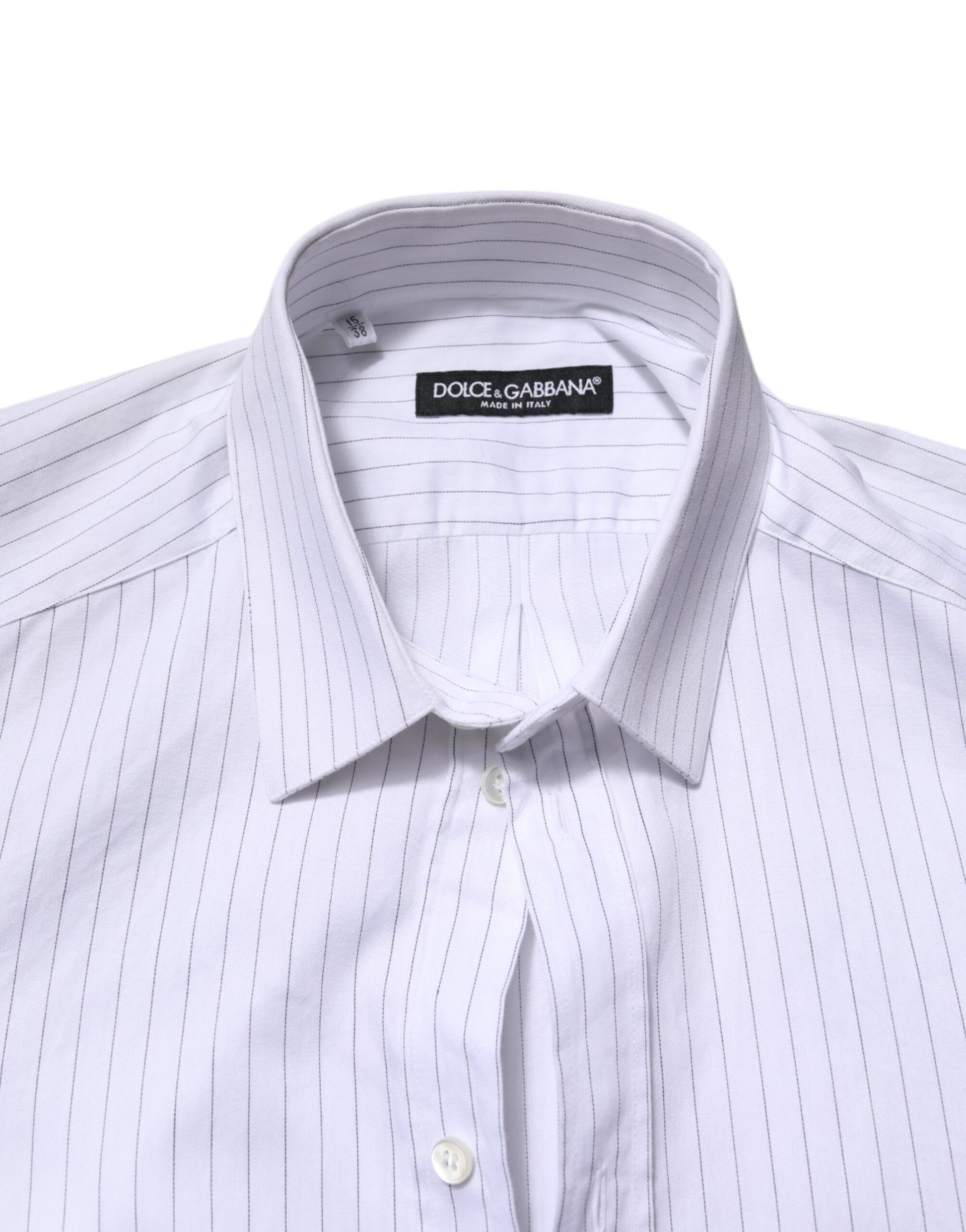 White Stripes Cotton Long Sleeve Formal Shirt