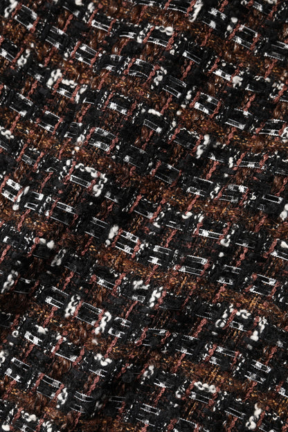 Multicolor Sleeveless Mini Tweed A-line Dress