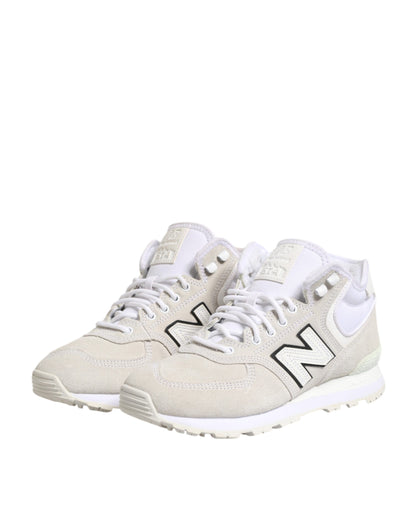 Off White Suede Sneakers Shoes