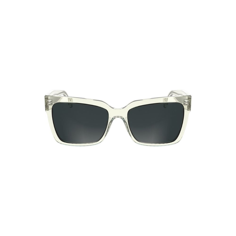 Transparent Plastic Men Sunglass