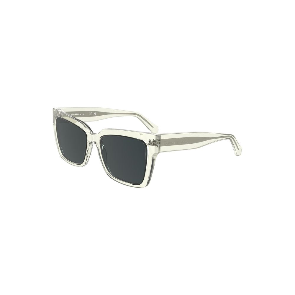 Transparent Plastic Men Sunglass