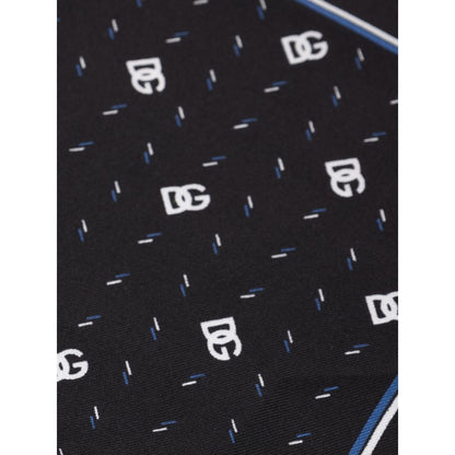 Black Silk Pocket Square